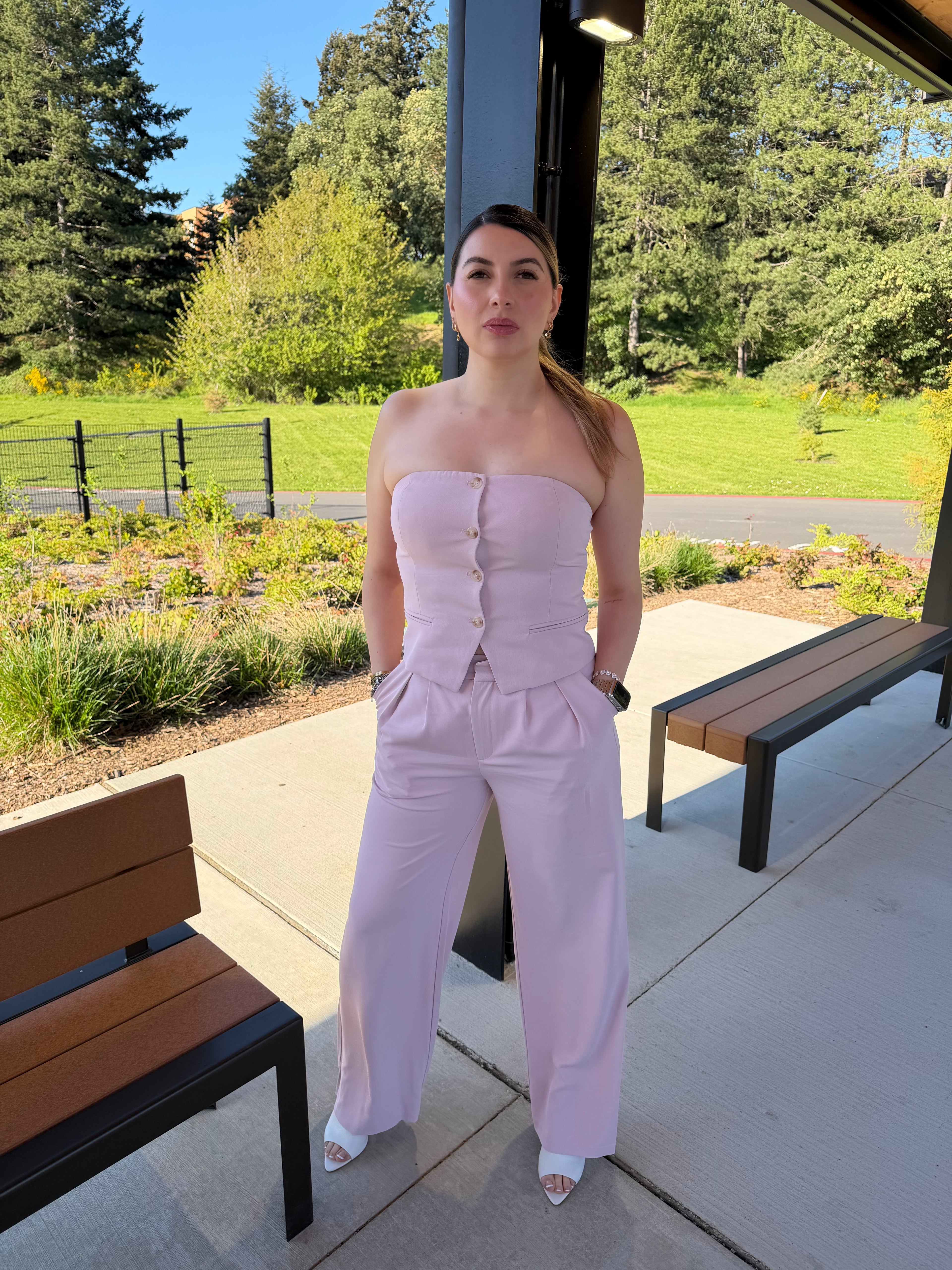 Pink Statement Suit
