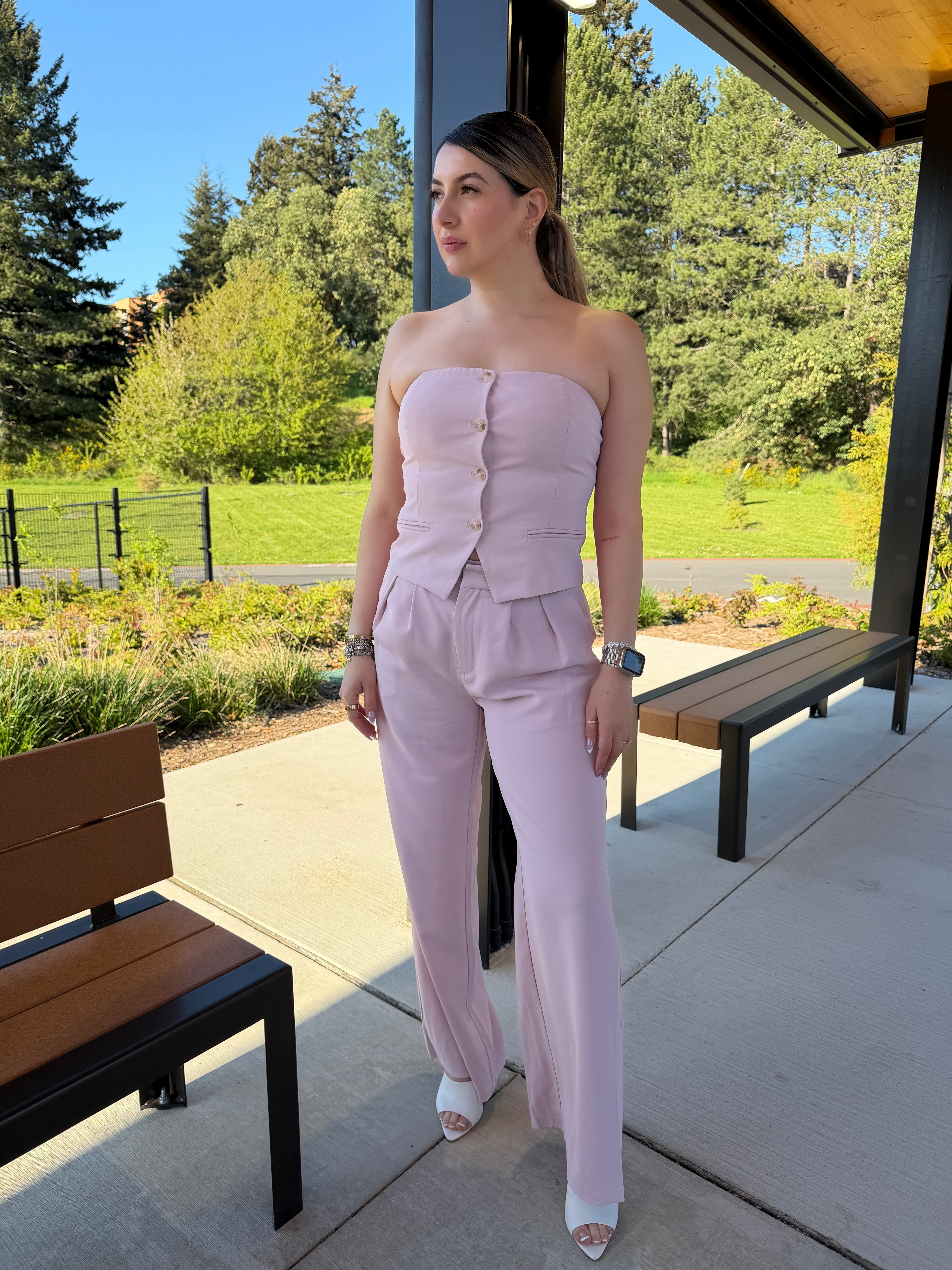 Pink Statement Suit